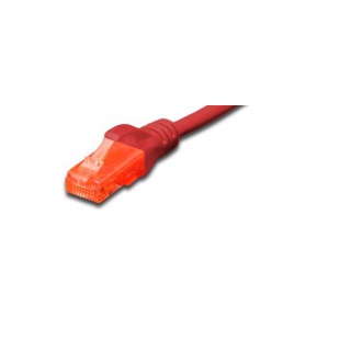 Patchcord UTP Kat.6 1m czerwony