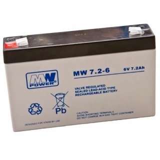 Akumulator MW 7.2Ah, 6V