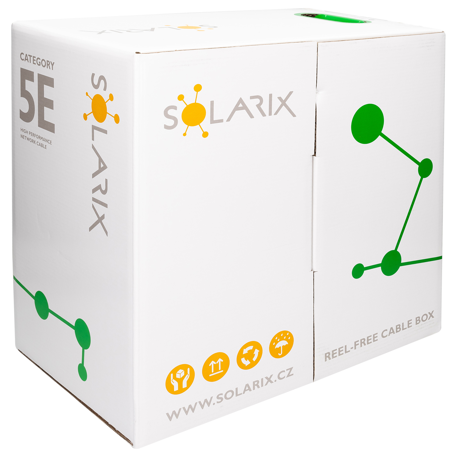 Kabel instalacyjny SOLARIX UTP kat. 5e BOX 500m