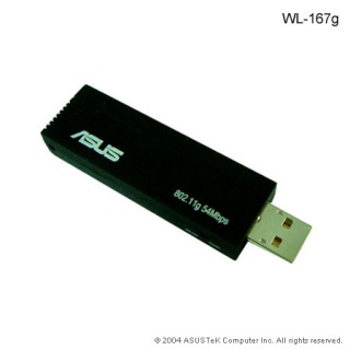 Karta radiowa Asus WL-167G USB 2.0 54Mbps