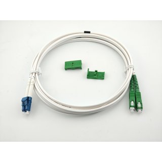 Patchcord Medium White LC/UPC-SC/APC 1m SX 2mm