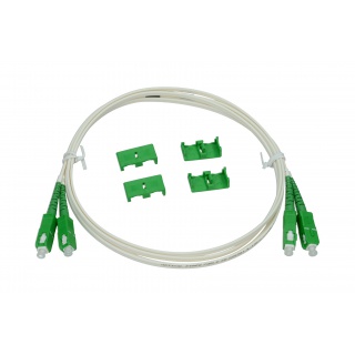 Patchcord Medium White SC/APC-SC/APC 0,5m DX 2mm