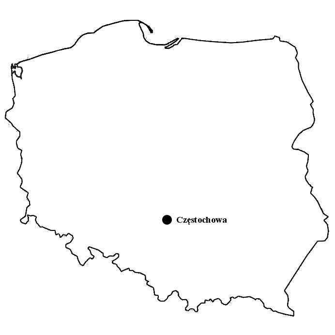 Mapa Konturowa Polski